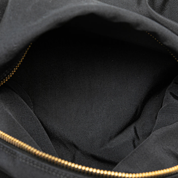 Medium Calfskin Executive Cerf Tote Black - Gaby Paris
