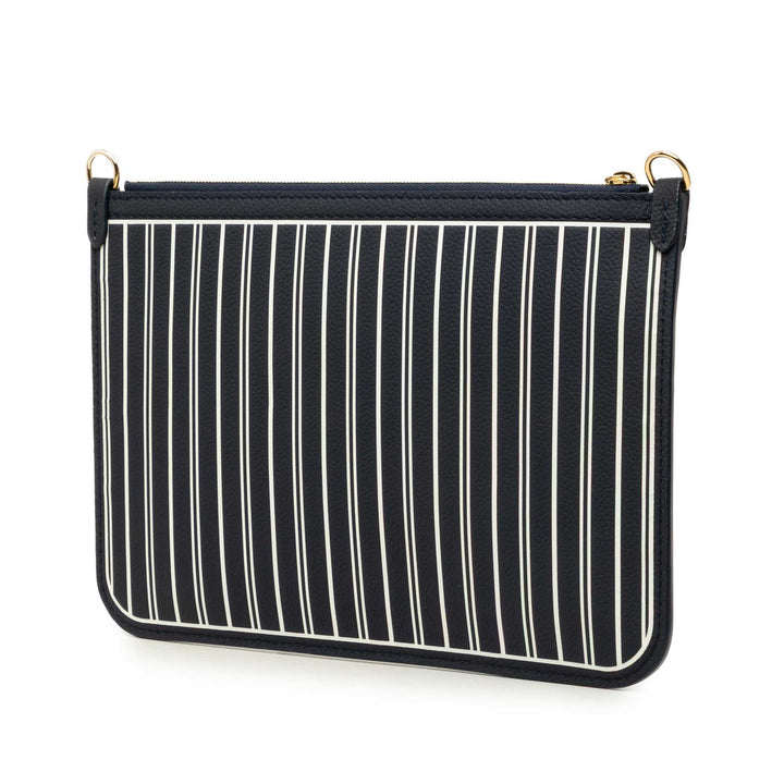 Louis Vuitton Pochette Neverfull Inside Out MM Cuir de veau Bleu – vue 2 – GABY PARIS