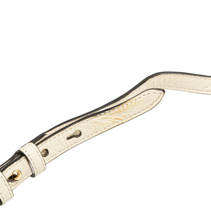 Mini Calfskin Bee Star Sylvie Satchel White - Gaby Paris