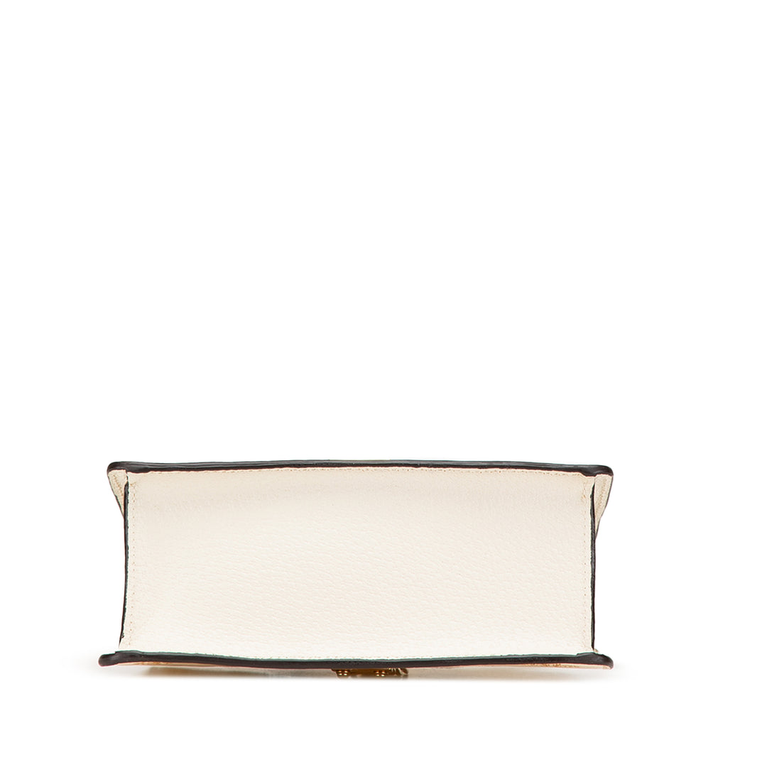 Mini Calfskin Bee Star Sylvie Satchel White - Gaby Paris