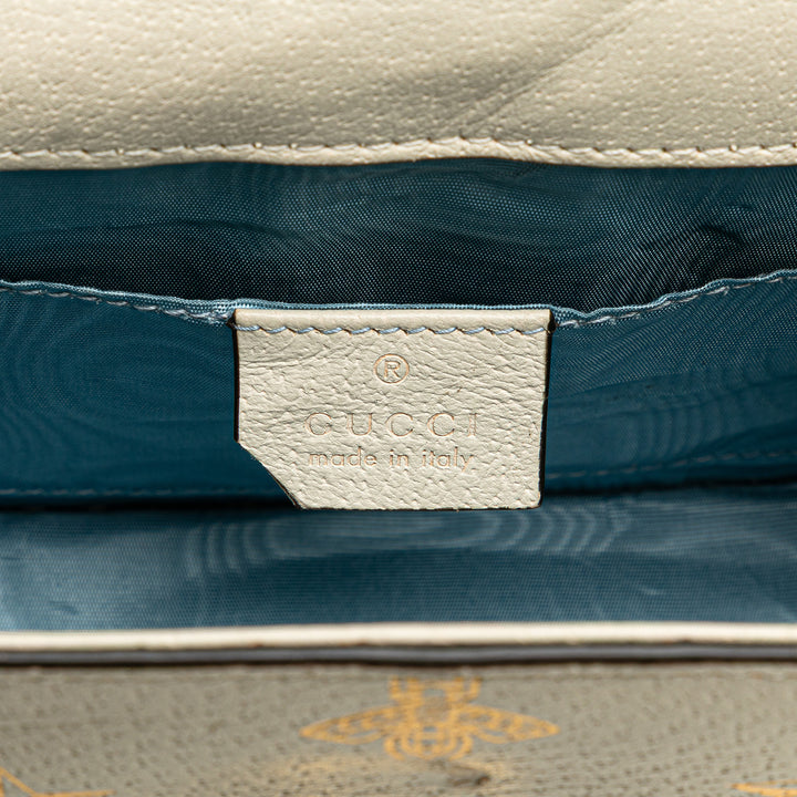 Mini Calfskin Bee Star Sylvie Satchel White - Gaby Paris