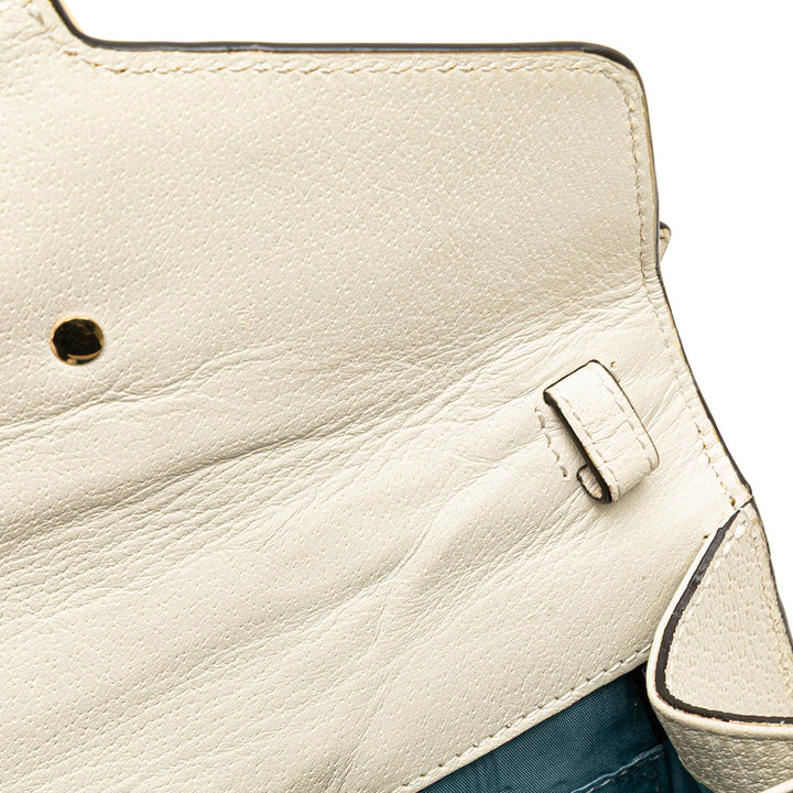 Mini Calfskin Bee Star Sylvie Satchel White - Gaby Paris