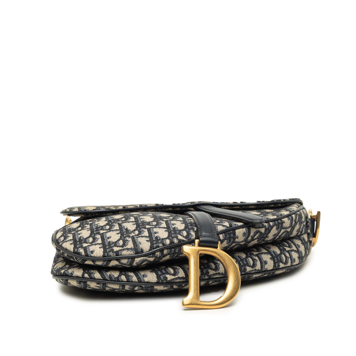 Saddle Sac Oblique Bleu