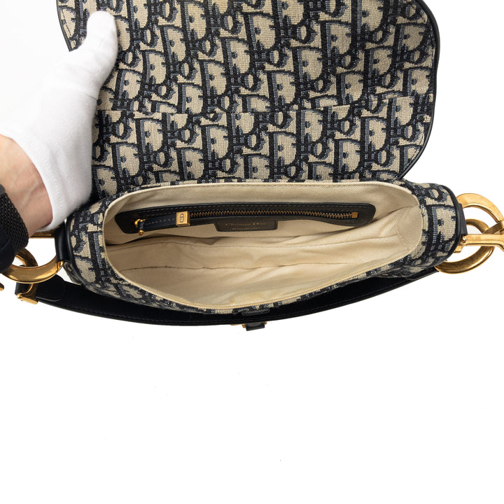 Saddle Sac Oblique Bleu