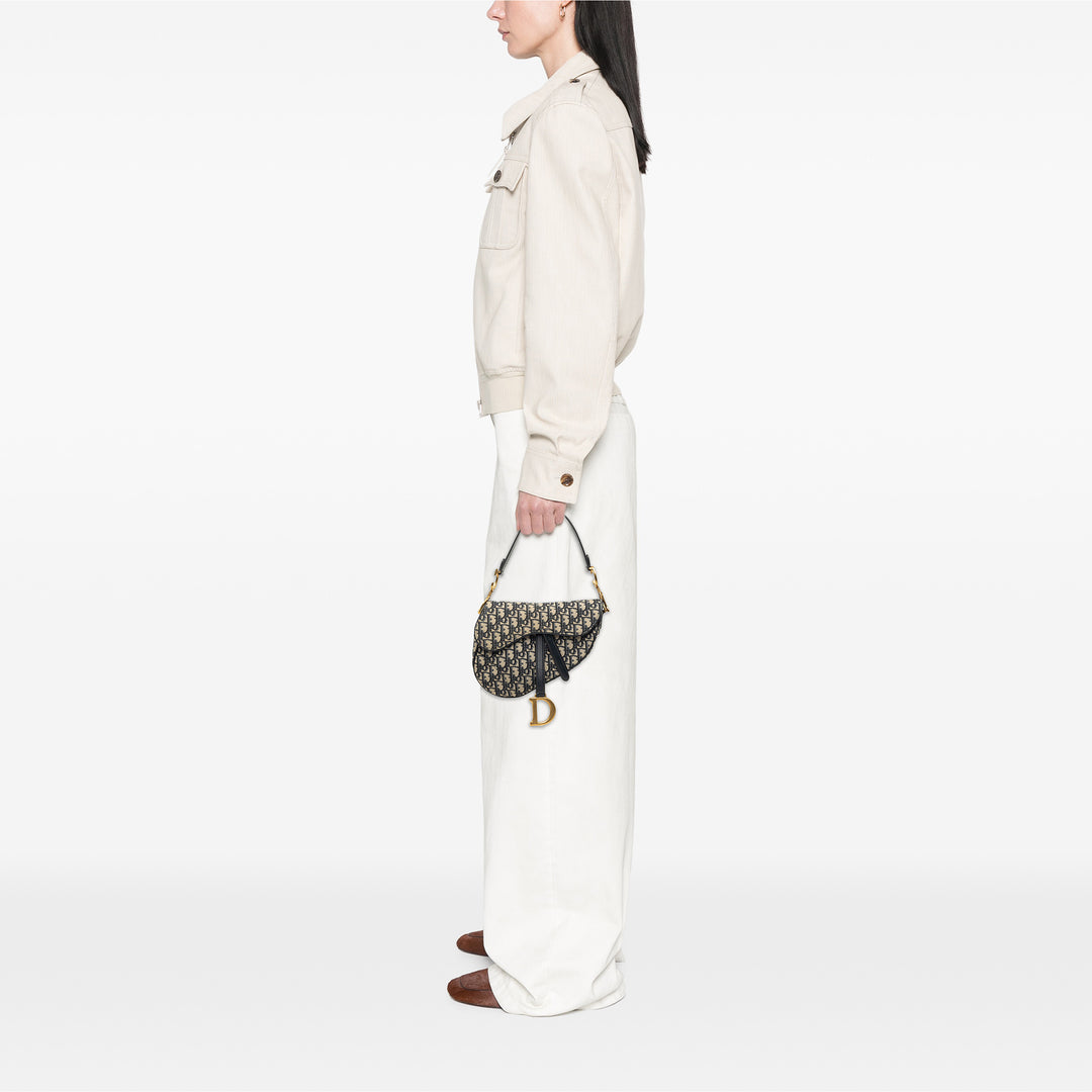 Saddle Sac Oblique Bleu