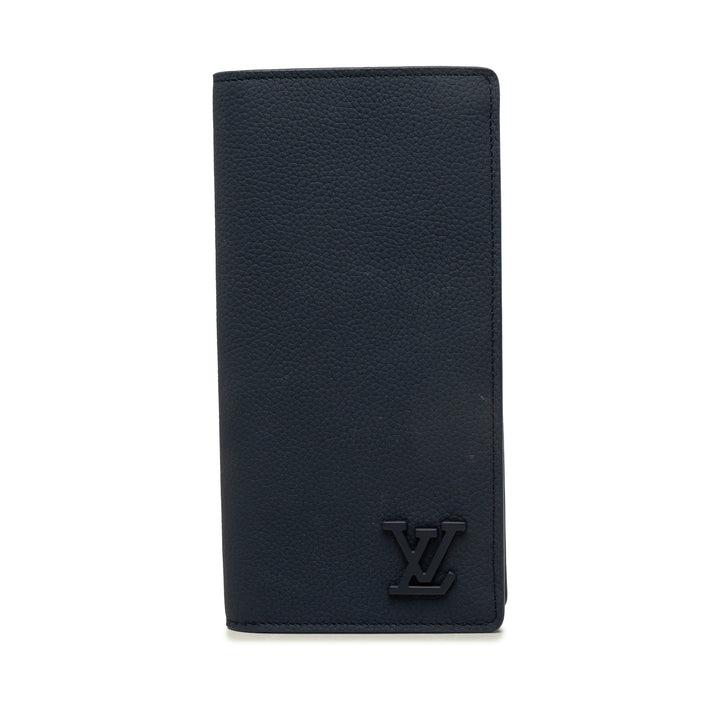 Louis Vuitton Aerogram Brazza Portefeuille Bleu – vue principale – GABY PARIS