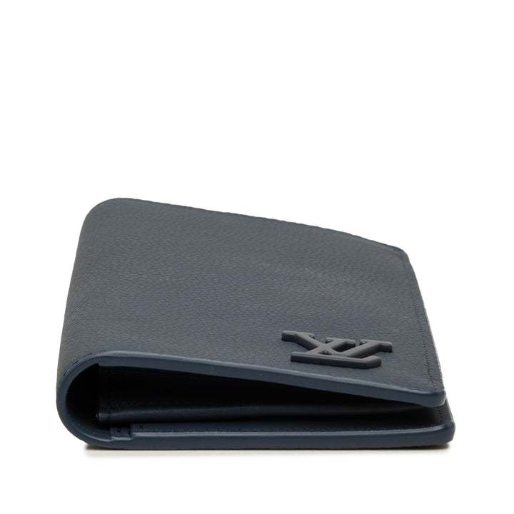Louis Vuitton Aerogram Brazza Portefeuille Bleu – vue 3 – GABY PARIS