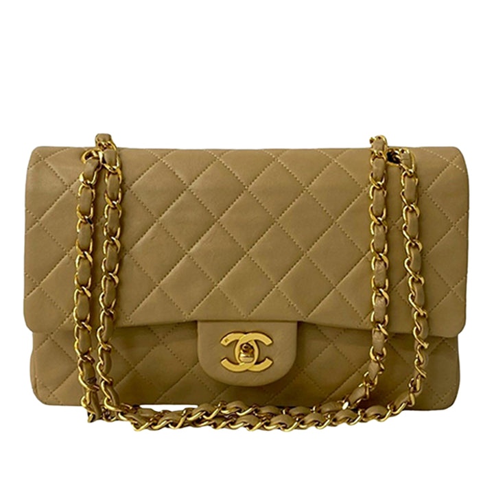 Chanel Medium Classic Cuir d’agneau Double rabat