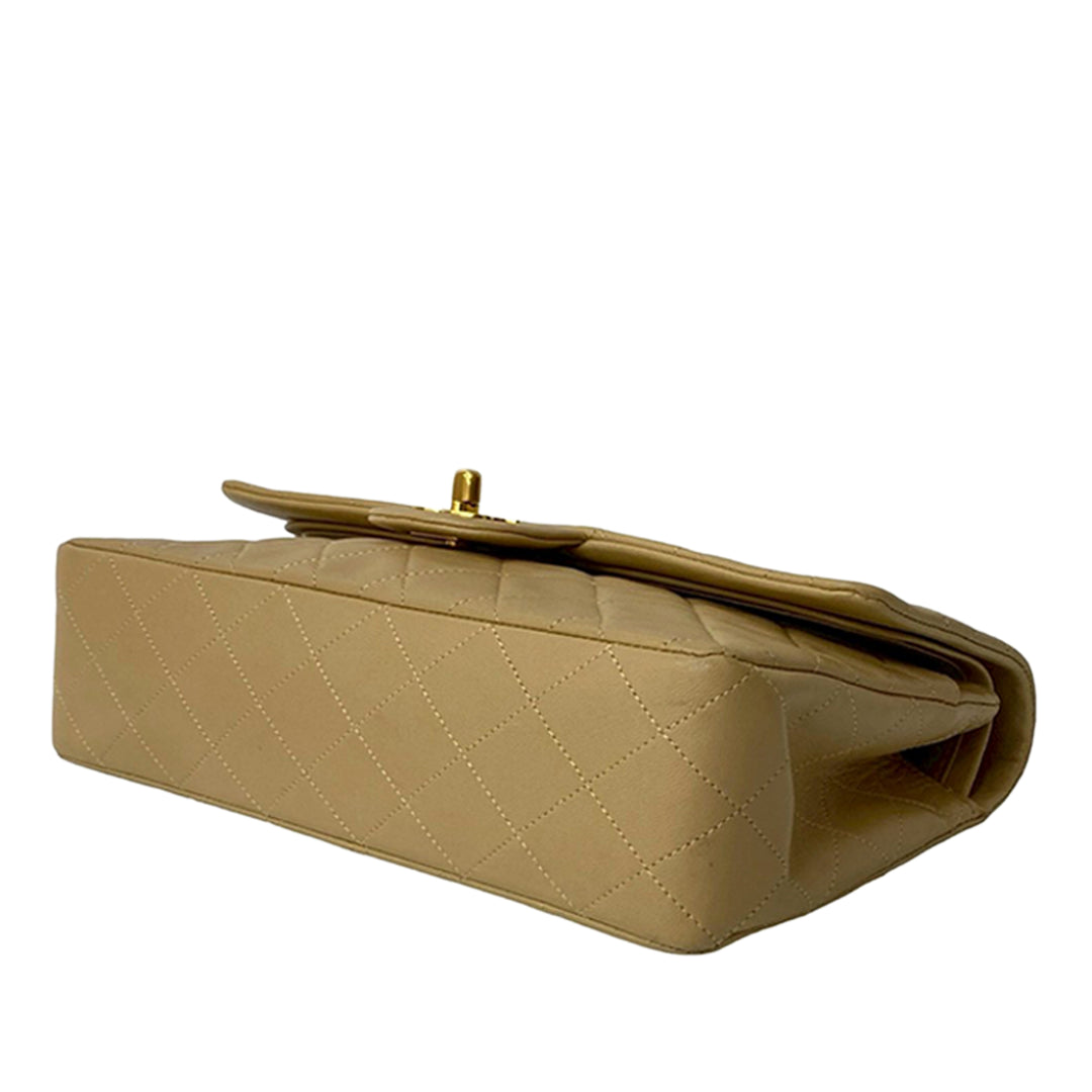 Chanel Medium Classic Cuir d’agneau Double rabat