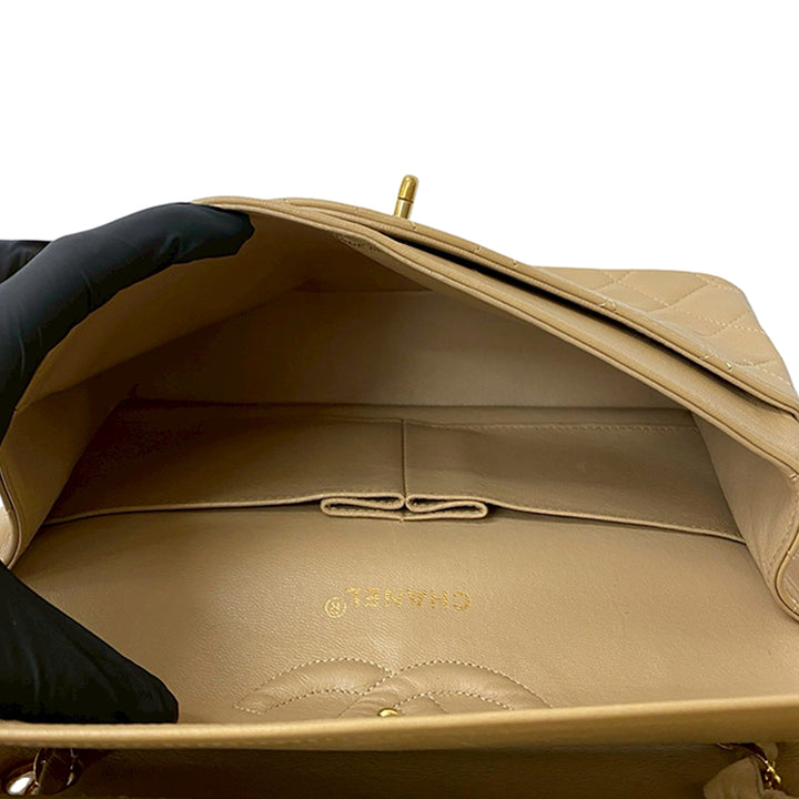 Chanel Medium Classic Cuir d’agneau Double rabat