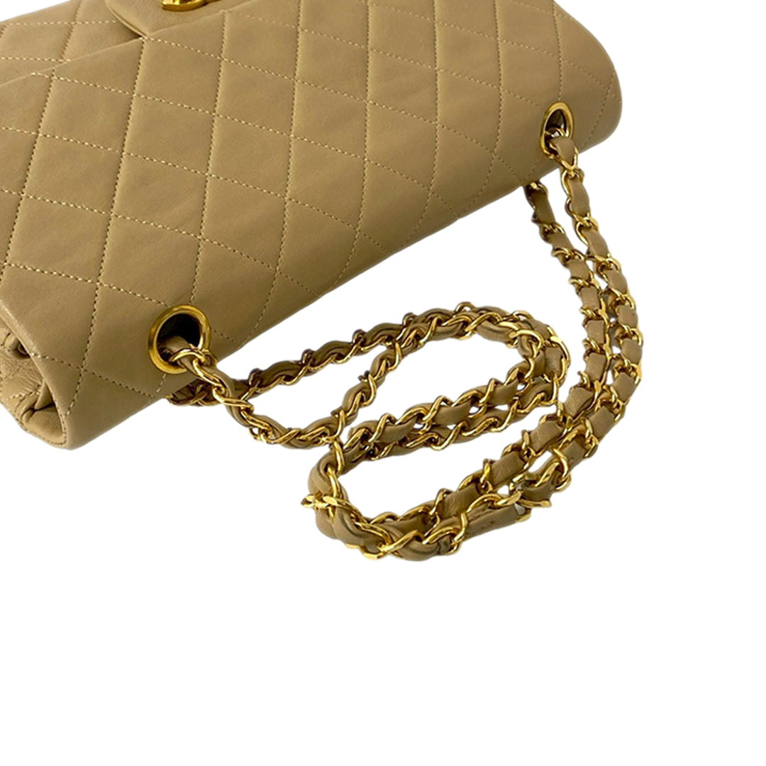 Chanel Medium Classic Cuir d’agneau Double rabat