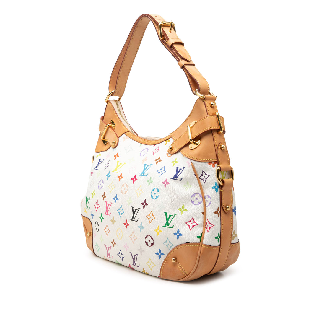Greta Monogram Multicolore Weiß