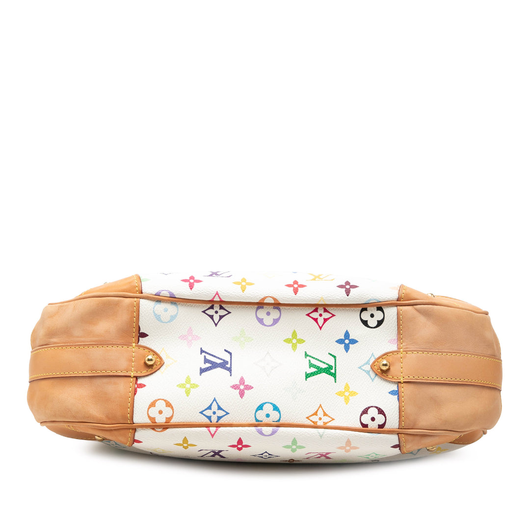 Greta Monogram Multicolore Weiß