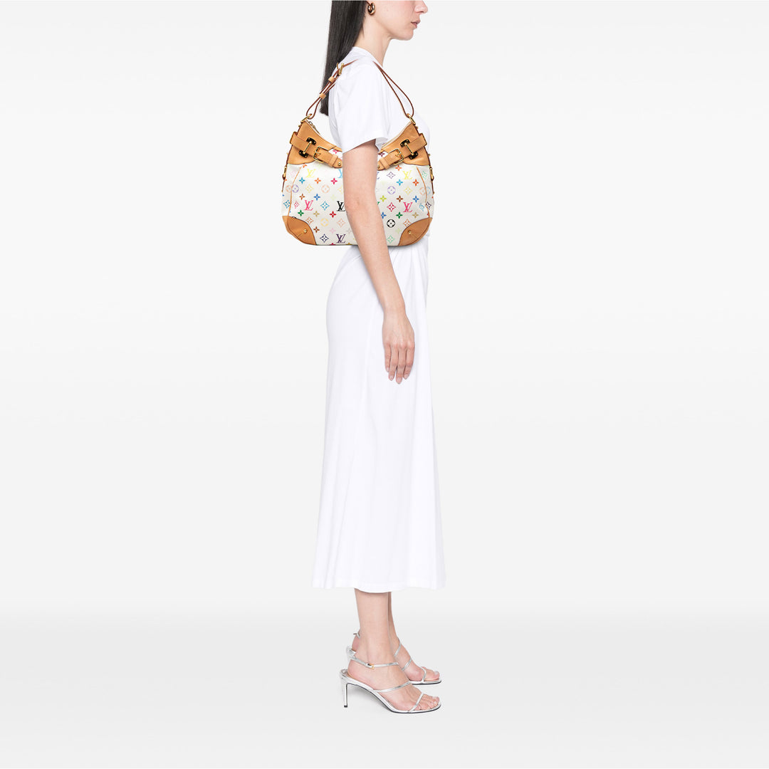 Greta Monogram Multicolore Weiß