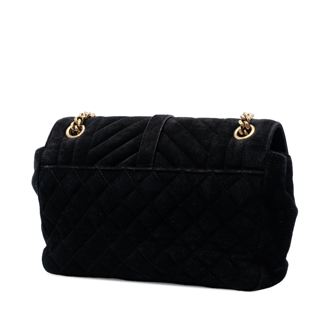 Saint Laurent Medium Daim Triquilt Monogram College Sac