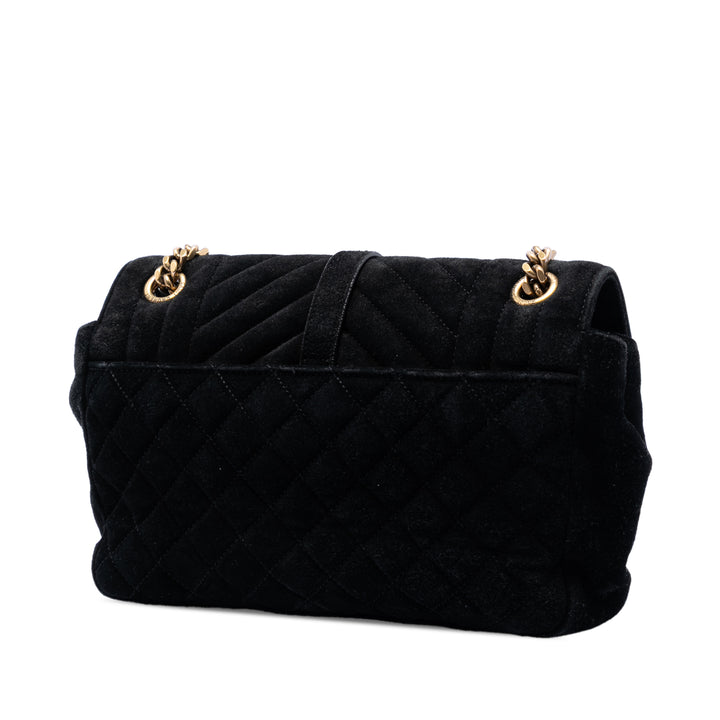 Saint Laurent Medium Daim Triquilt Monogram College Sac