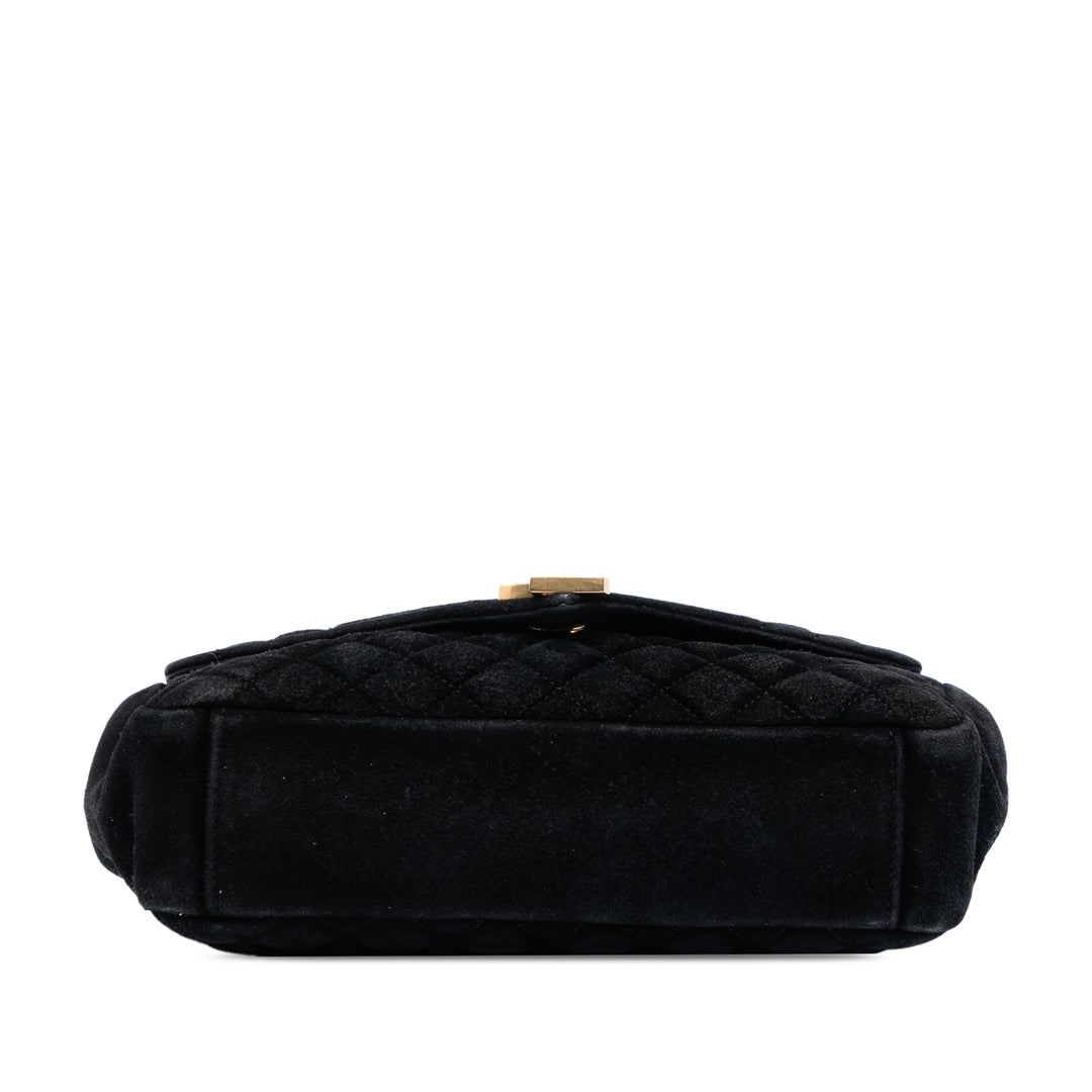Saint Laurent Medium Daim Triquilt Monogram College Sac