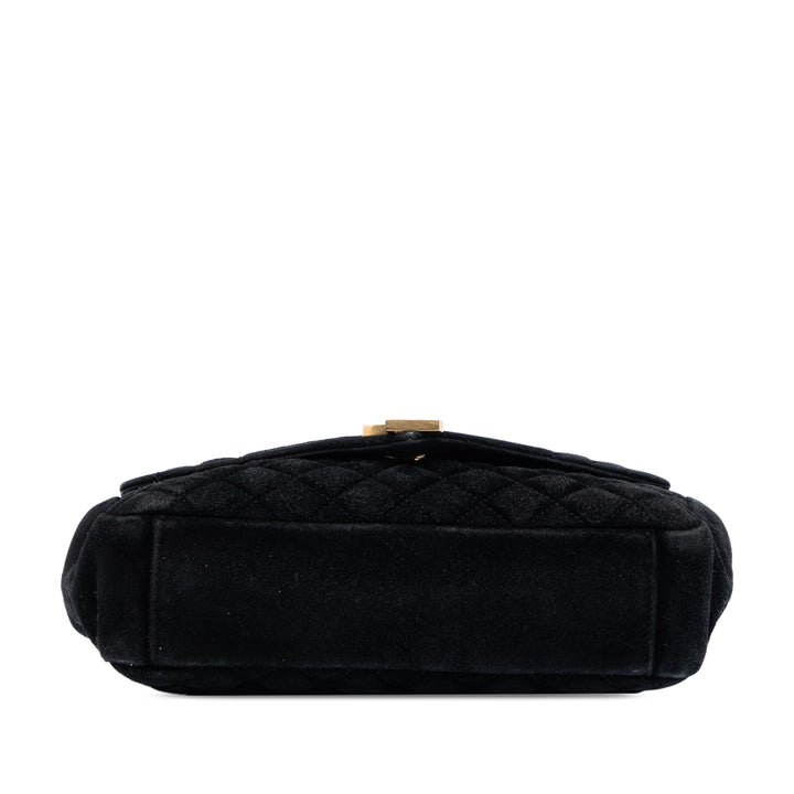 Saint Laurent Medium Daim Triquilt Monogram College Sac