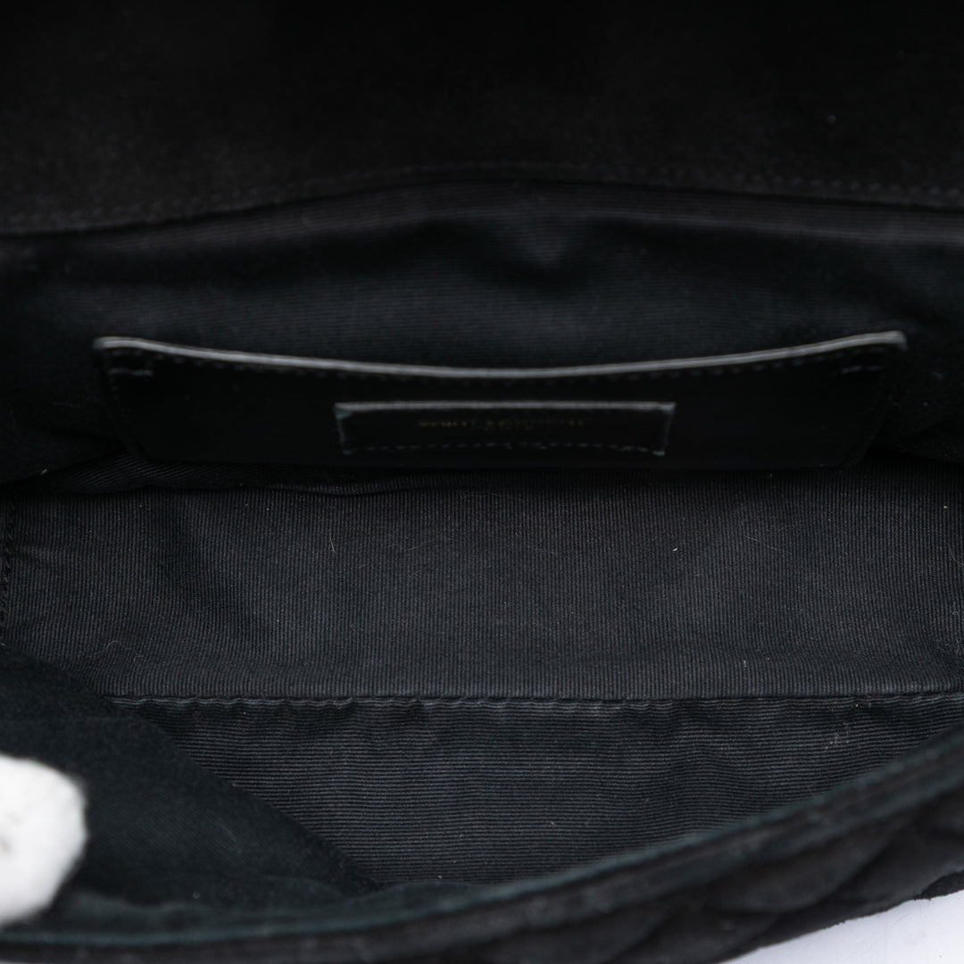 Saint Laurent Medium Daim Triquilt Monogram College Sac