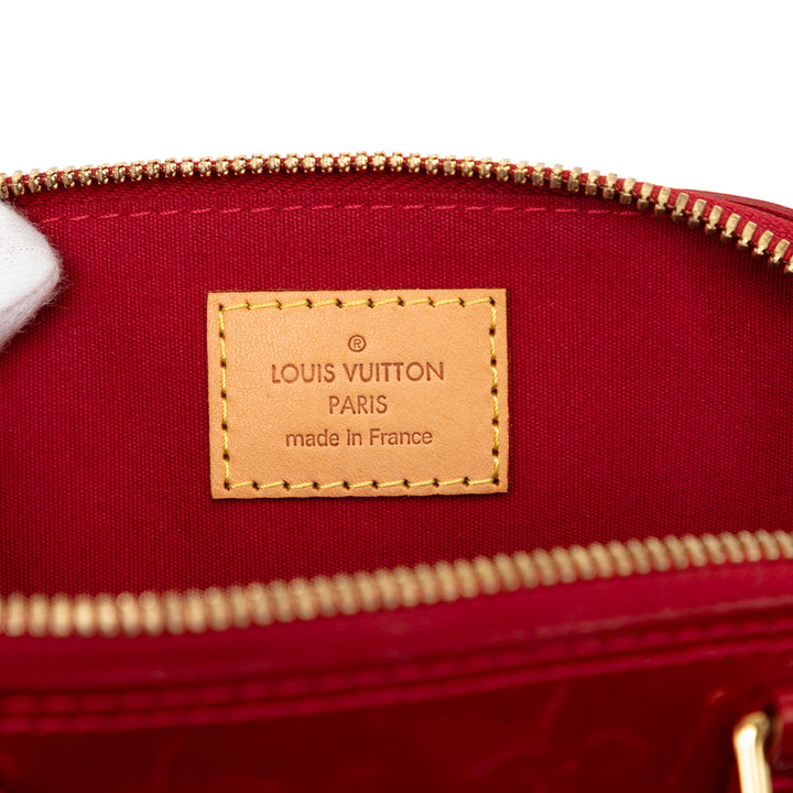 Louis Vuitton Alma BB Cuir verni Monogram Rouge