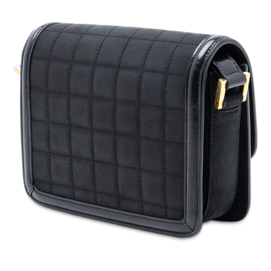 Saint Laurent Small Matelassé Daim Solferino Sac In Boîte