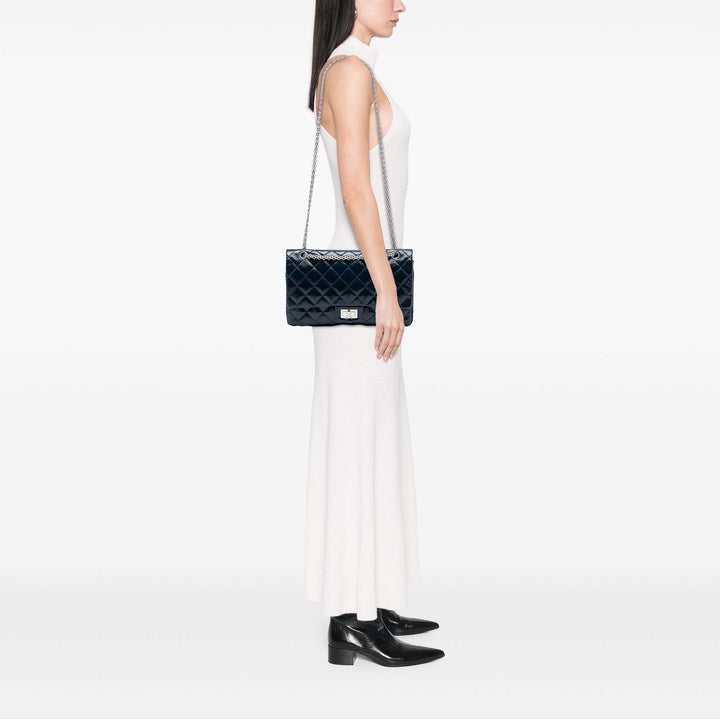 Chanel Matelassé vieilli Cuir verni Reissue 2.55 Double rabat 227