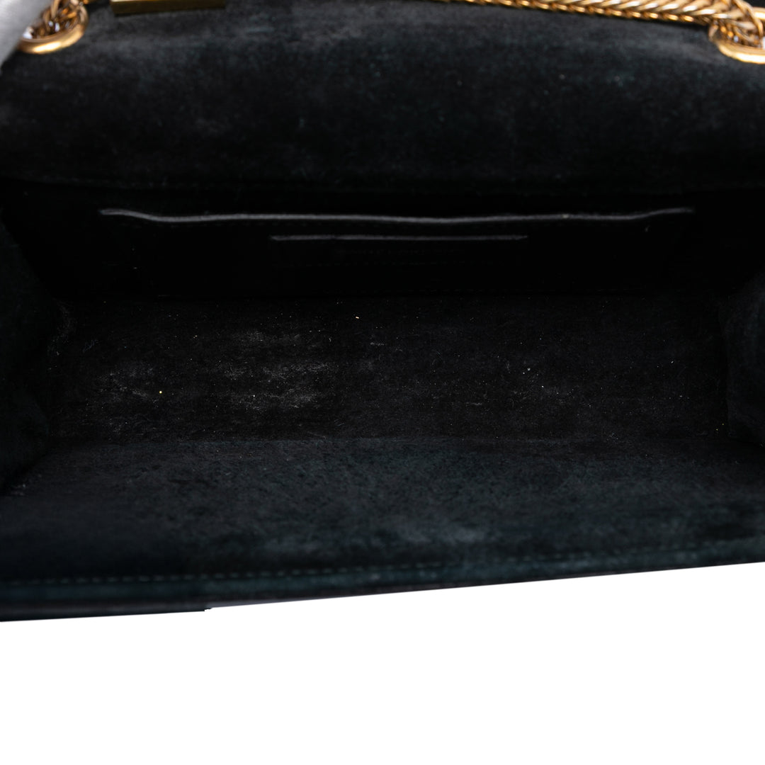 Saint Laurent Small Smooth Cuir de veau Monogram Kate Pompon Sac porté croisé