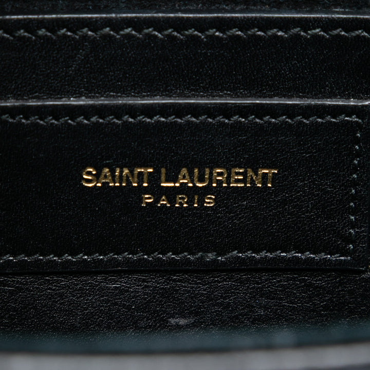 Saint Laurent Small Smooth Cuir de veau Monogram Kate Pompon Sac porté croisé