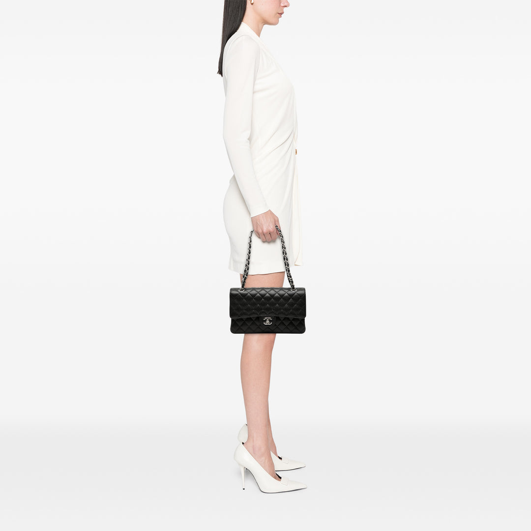 Chanel Medium Classic Caviar Double rabat