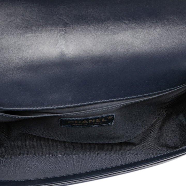 Chanel Old Medium Matelassé Cuir d’agneau Boy à rabat