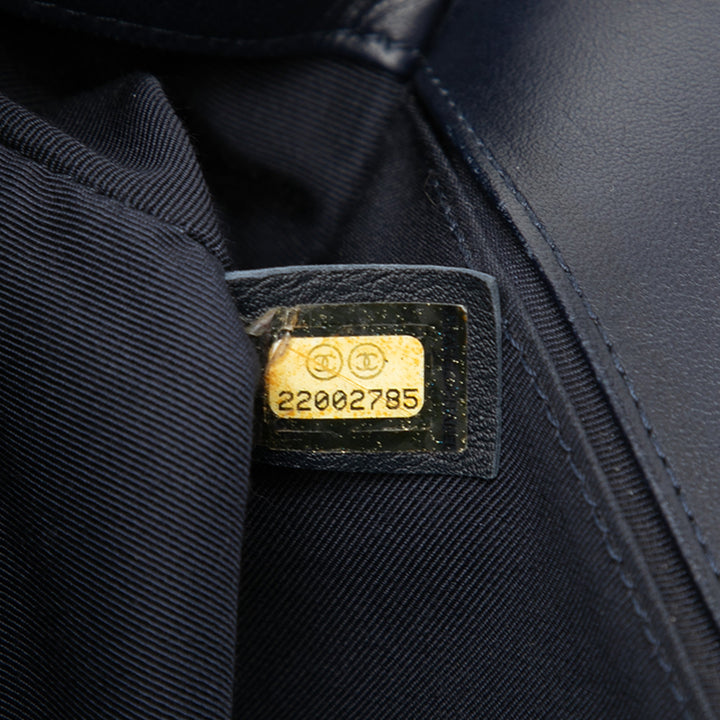 Chanel Old Medium Matelassé Cuir d’agneau Boy à rabat