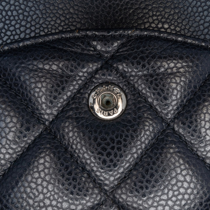 Jumbo Classic Caviar Double Flap Black - Gaby Paris