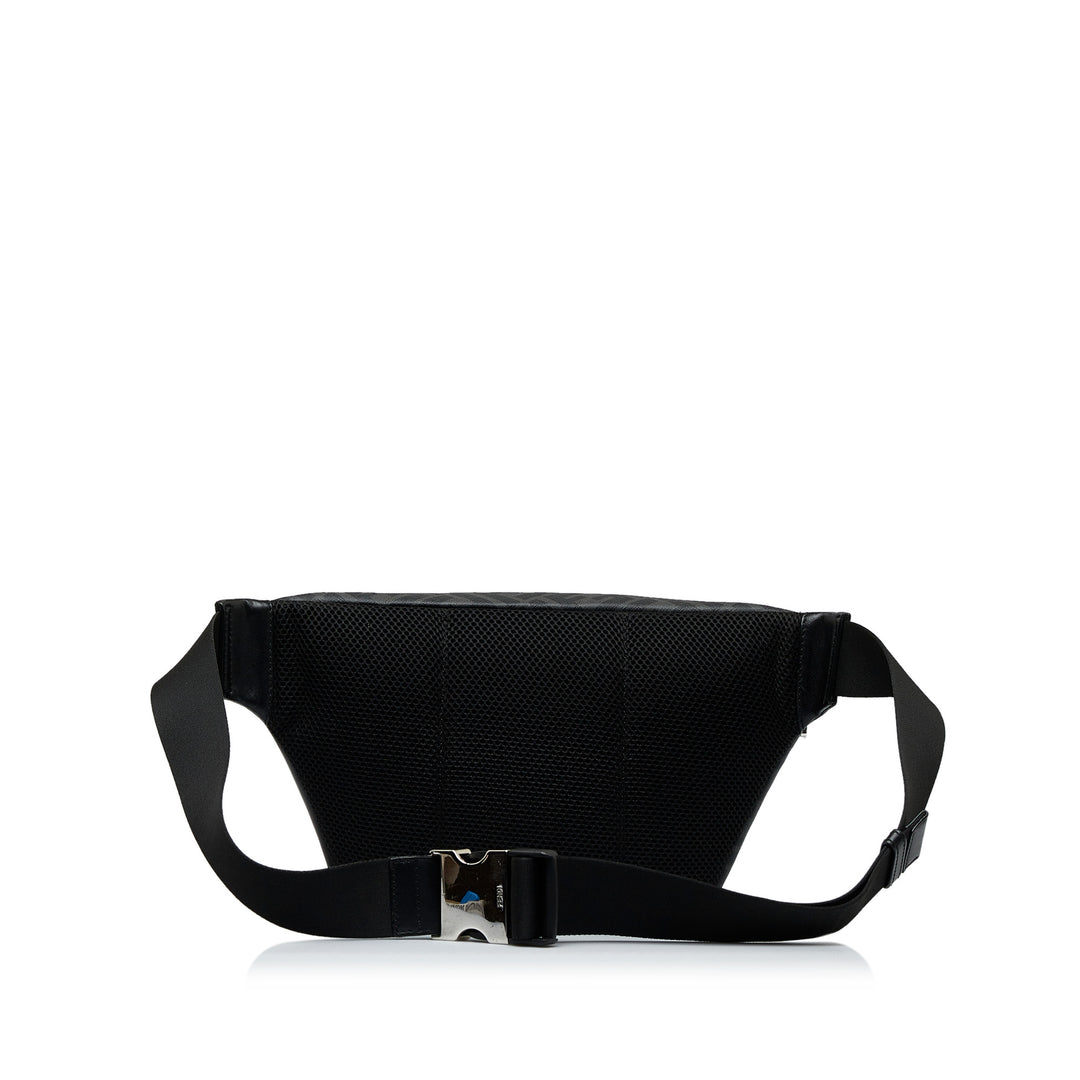 Zucca FF 1974 Diagonal Belt Bag Black - Gaby Paris