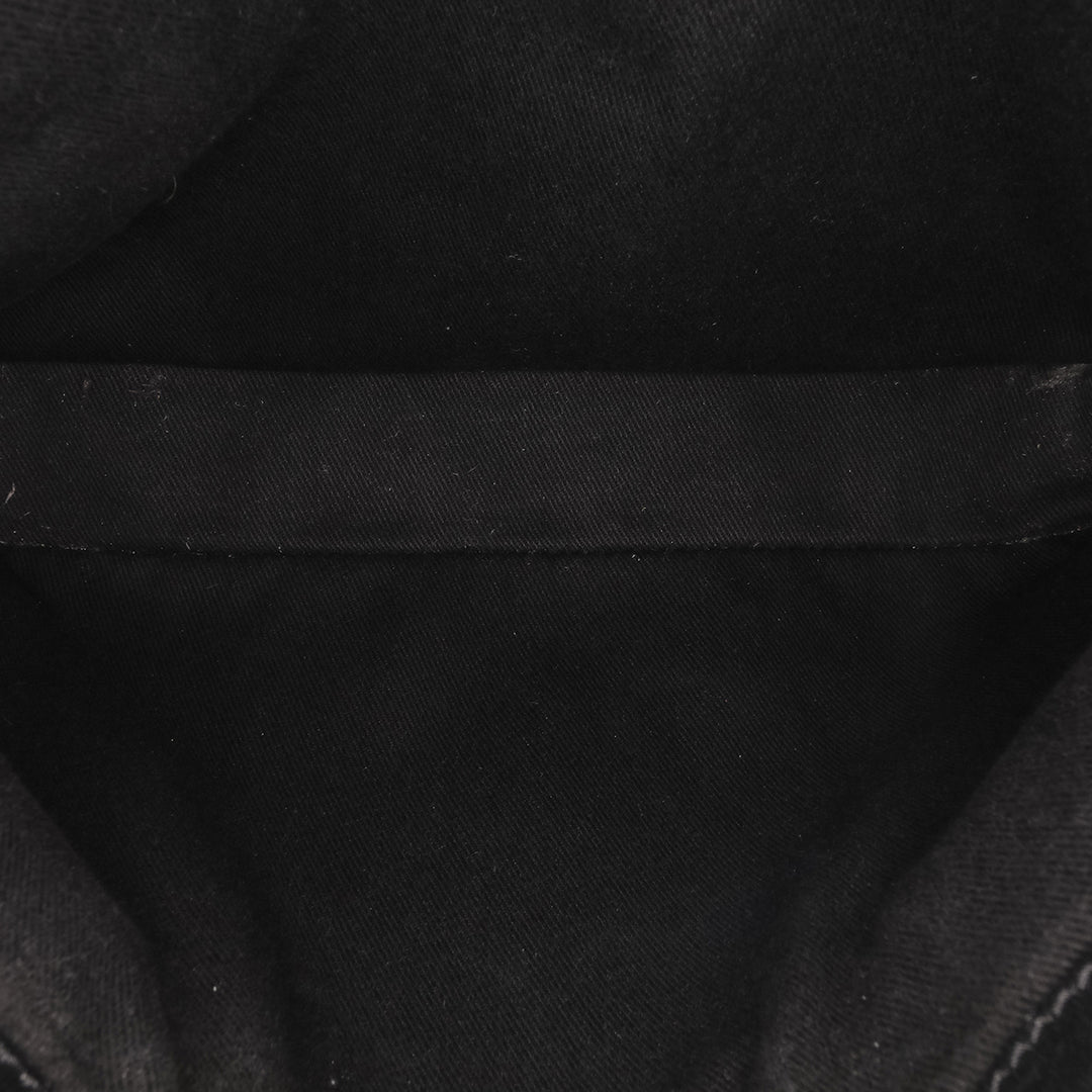 C Macadam Suede Handbag Black - Gaby Paris