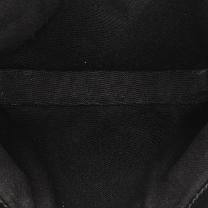 C Macadam Suede Handbag Black - Gaby Paris
