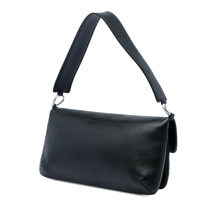 Carré Surpiqué Mademoiselle Sac Cuir de veau Noir