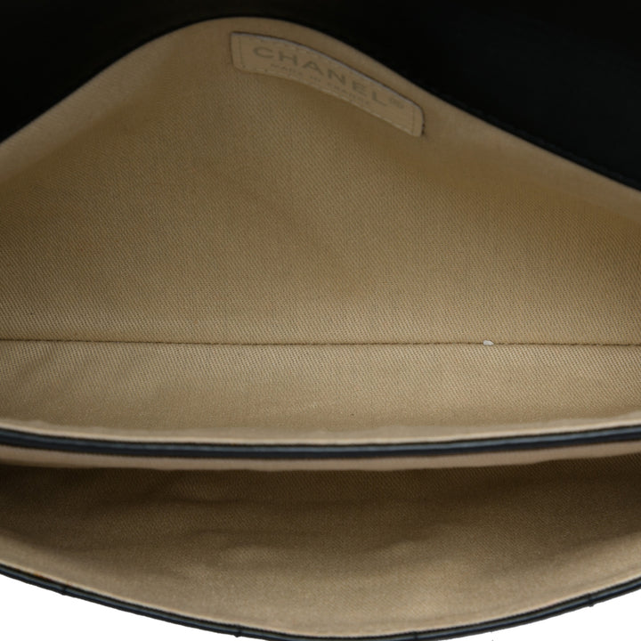Carré Surpiqué Mademoiselle Sac Cuir de veau Noir