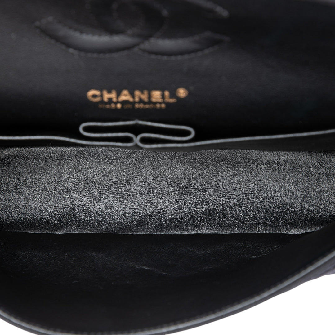 Chanel Sac porté épaule Classic Jersey Double rabat Moyen Noir – vue 4 – GABY PARIS
