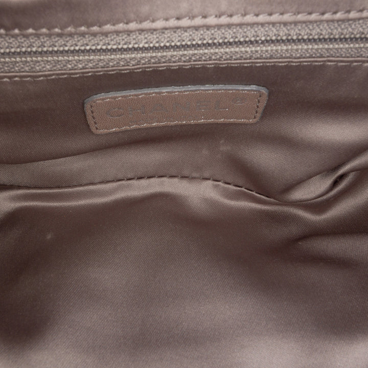 CC Satin Bow Clutch with Chain Blue - Gaby Paris