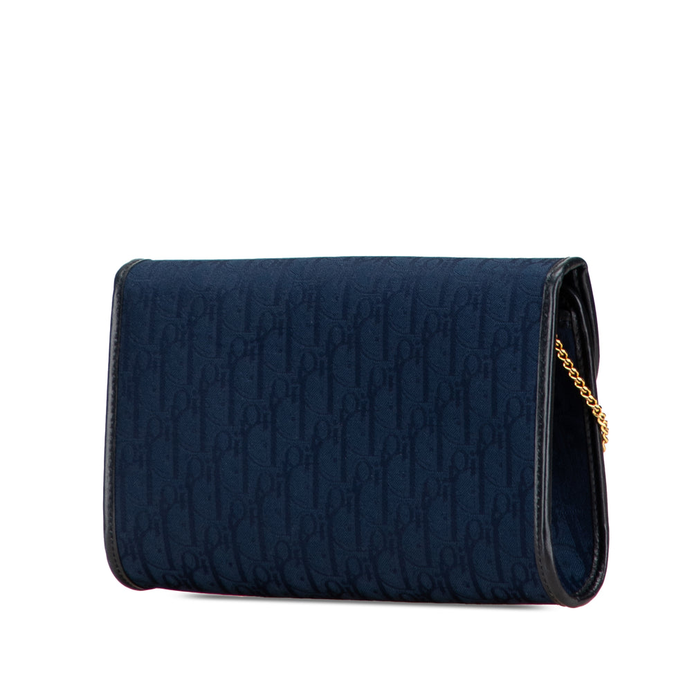 Dior Diorissimo Trotter Toile Chain Sac porté croisé Bleu – GABY PARIS Authentique