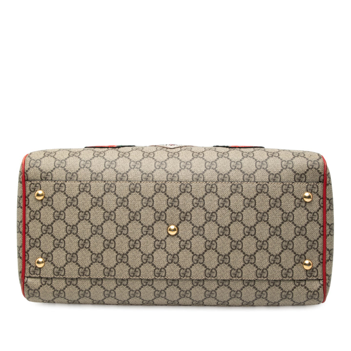 Gucci Medium GG Supreme brodé Sac cartable