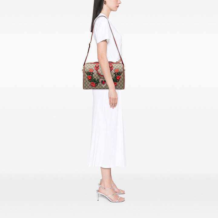 Gucci Medium GG Supreme brodé Sac cartable