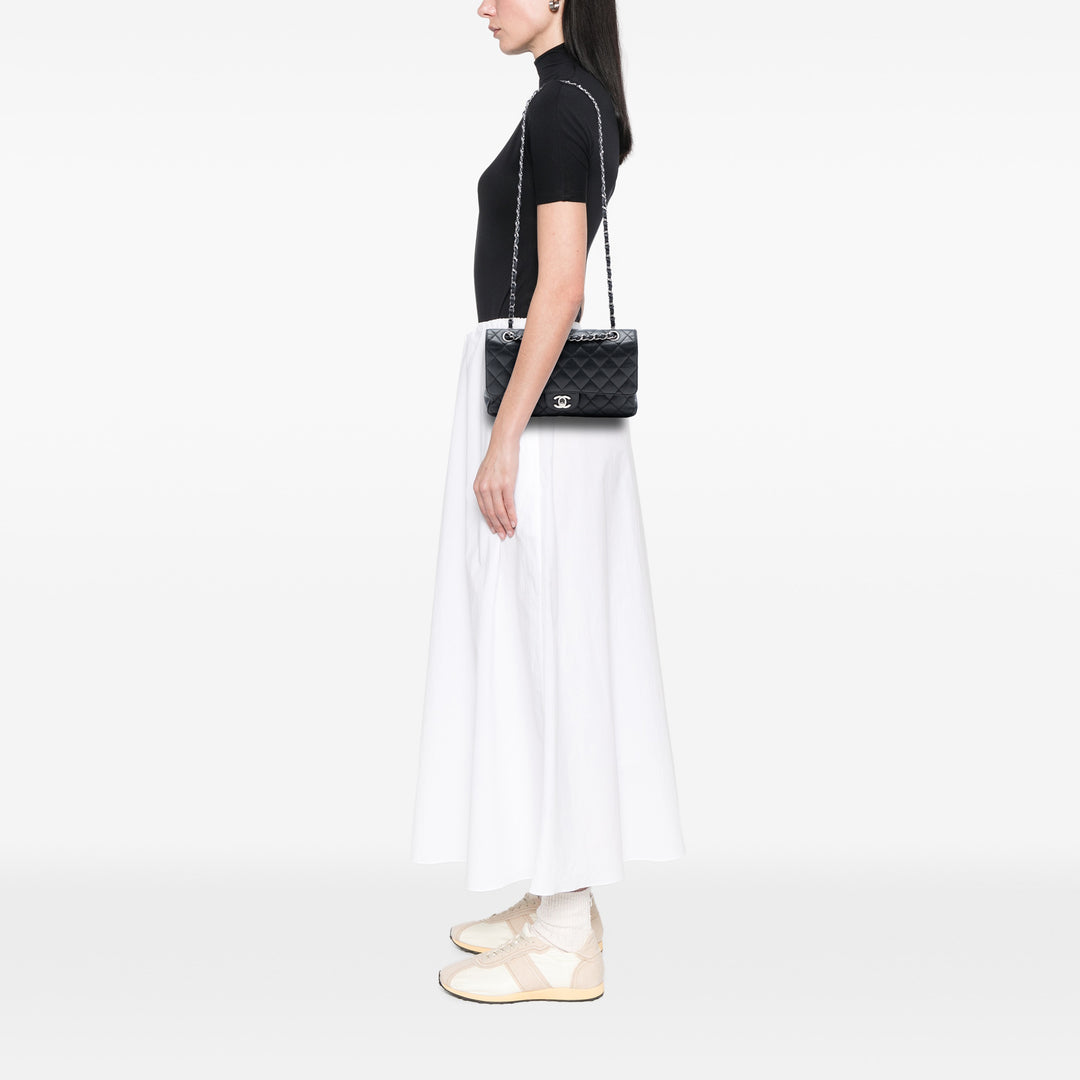 Chanel Medium Classic Caviar Double rabat