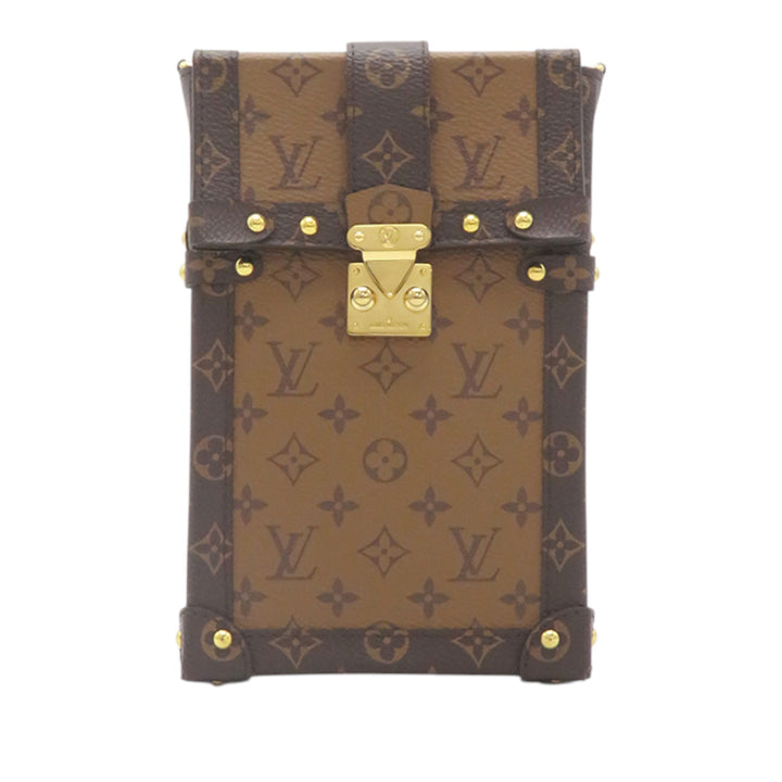 Pochette Trunk Verticale Monogram Reverse Marron