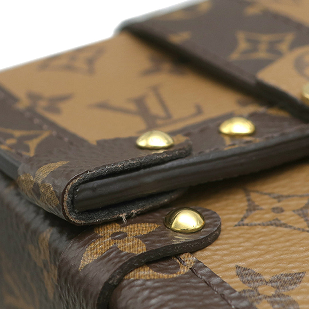 Pochette Trunk Verticale Monogram Reverse Marron