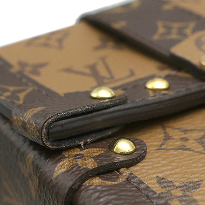 Pochette Trunk Verticale Monogram Reverse Marron