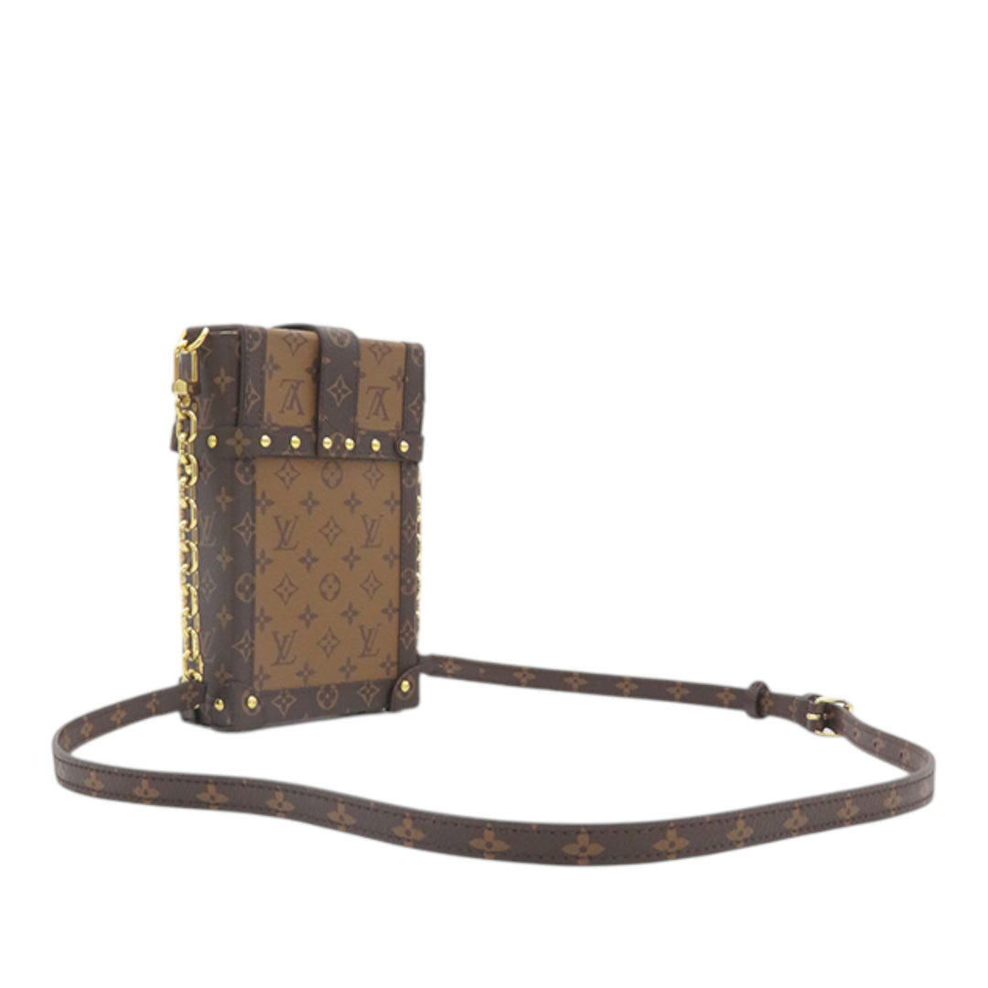 Pochette Trunk Verticale Monogram Reverse Marron