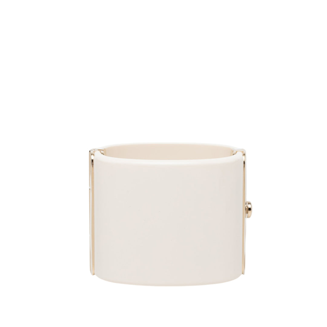 CC Resin Cuff Bracelet Doré