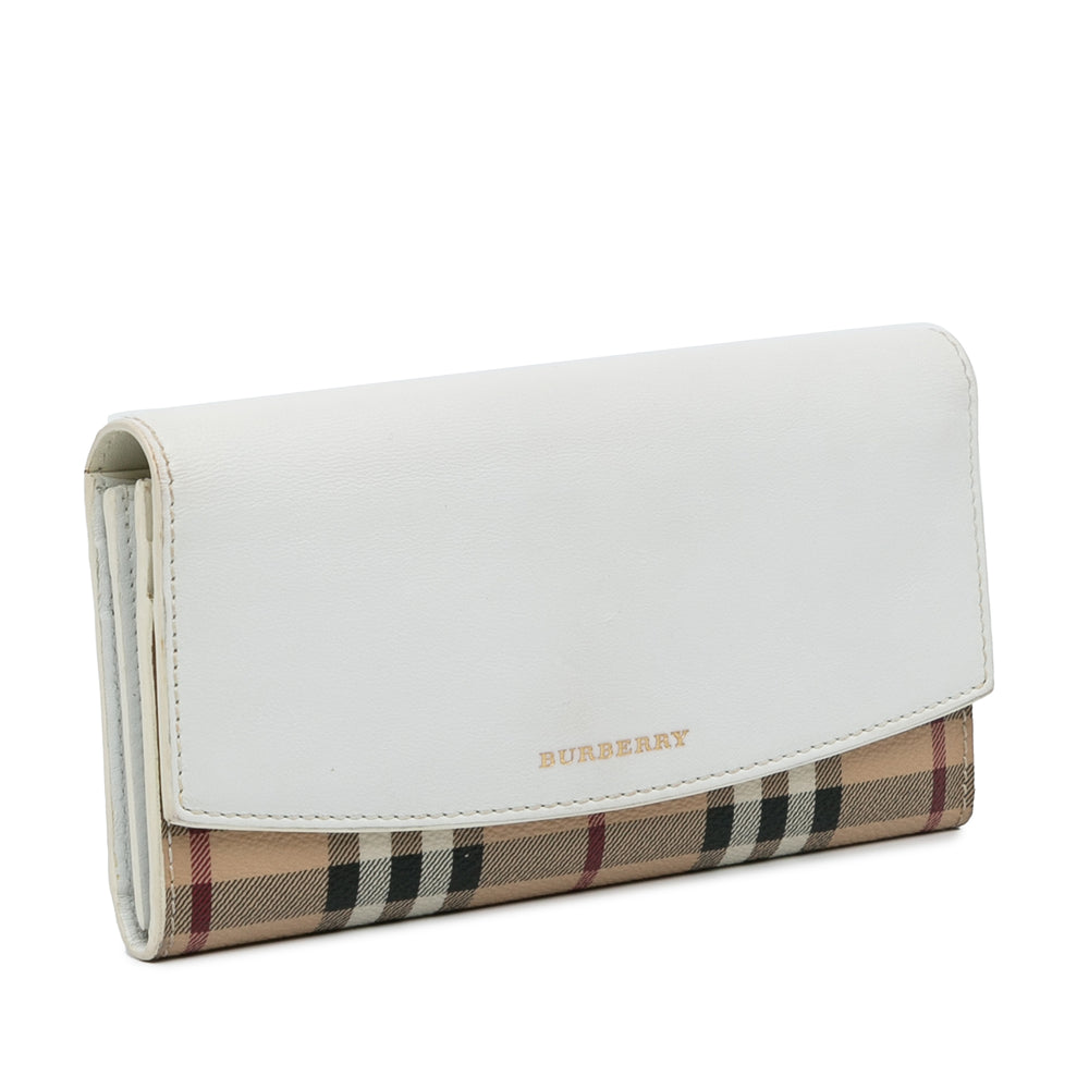 Haymarket Check Long Wallet Brown - Gaby Paris