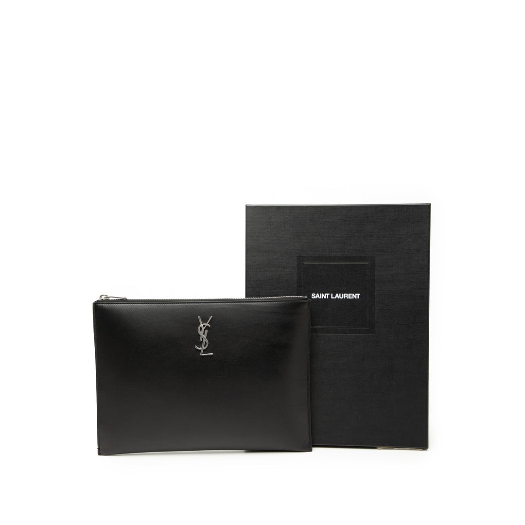 Saint Laurent Cuir Monogram Ipad Étui